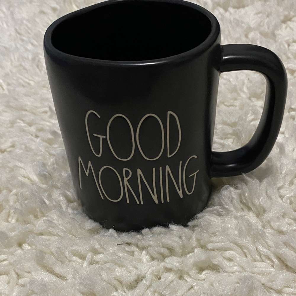 Rae Dunn mug magenta artisan collection “good morning” handcrafted farmhouse mug
